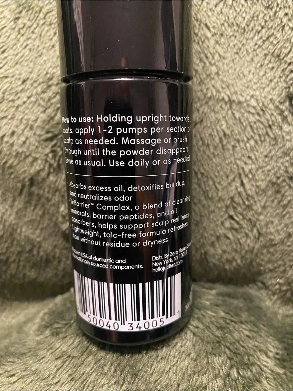 Jupiter Day 2 Dry Shampoo - Black Bottle
